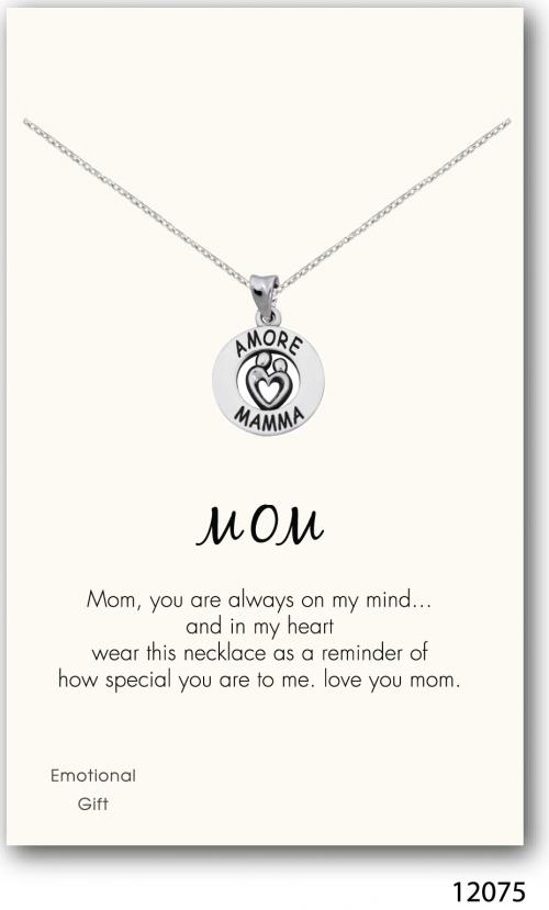 Amore mama silver pendant